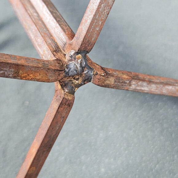 Vintage Wrought Iron Mug Holder  Metal Coffee Cup Stand Rustic 16" x 8" Holds 4 - Picture 13 of 16